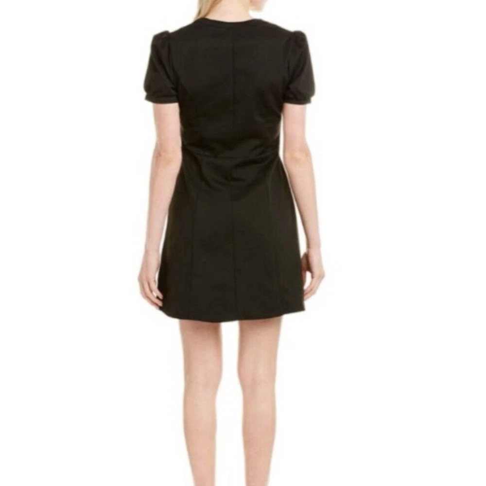 NWT BCBGeneration women’s Black Short Sleeve Fit Flare Knit Dress size small 4 6 - Picture 3 of 7